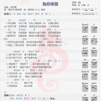 伍思贤《为你停留》吉他谱分享