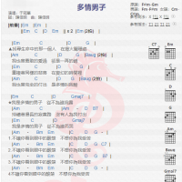 于冠华《多情男子》吉他谱分享