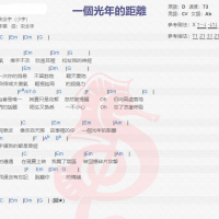 宋念宇《一个光年的距离》吉他谱分享
