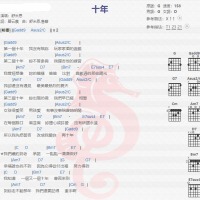 舒米恩《十年》吉他谱分享