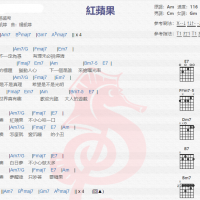 孙盛希《红苹果》吉他谱分享