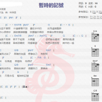 林俊杰《暂时的记号》吉他谱分享