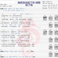 范宥弦《我把目光给了你 时间给了他 》吉他谱分享