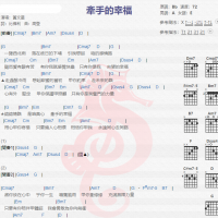 黄文星《牵手的幸福》吉他谱分享