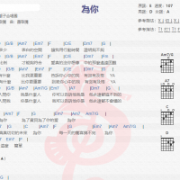 狮子合唱团《为你》吉他谱分享