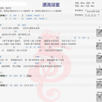 杨丞琳《漂流浴室》吉他谱分享