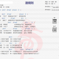 徐佳莹《潜规则》吉他谱分享