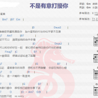 蓝乐《不是有意打扰你》吉他谱分享