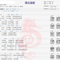 叶辰宇《笔尖温度》吉他谱分享