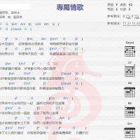 刘辰希《专属情歌》吉他谱分享