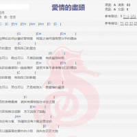 伍佰《爱情的尽头》吉他谱分享