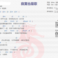 南方二重唱《寂寞也是歌 》吉他谱分享