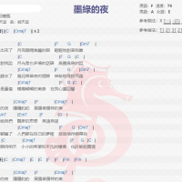 田馥甄《墨绿的夜》吉他谱分享