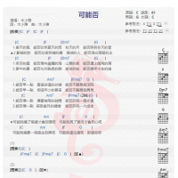 木小雅《可能否》吉他谱分享