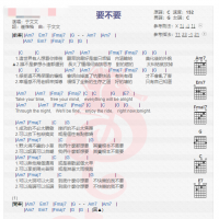 于文文《要不要》吉他谱分享