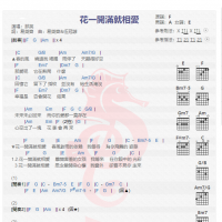 那英《花一开满就相爱》吉他谱分享