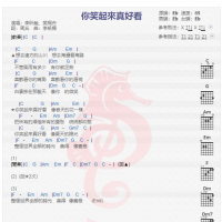 樊桐舟《你笑起来真好看》吉他谱分享