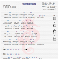 魏嘉莹《我还是那个我》吉他谱分享