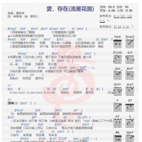 魏奇奇《爱，存在》吉他谱分享
