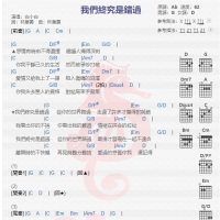 白小白《我们终究是错过》吉他谱分享