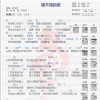 林采欣《听不懂的歌》吉他谱分享