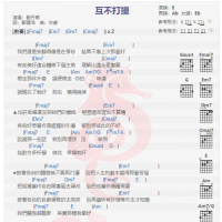 刘丹萌《互不打扰》吉他谱分享