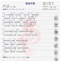 王菲《执迷不悔》吉他谱分享