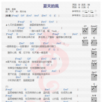 温岚《夏天的风》吉他谱分享