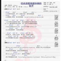 闫奕格《从此过着幸福快乐的日子》吉他谱分享