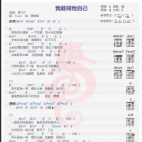 杨乃文《我离开我自己》吉他谱分享