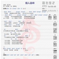 郁可唯《个人品味》吉他谱分享
