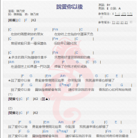 陈乃荣《说爱你以后》吉他谱分享