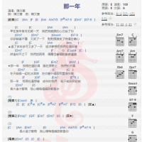 陈文华《那一年》吉他谱分享