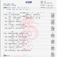 莊振凯《床头梦》吉他谱分享
