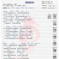 吴蓓雅《这样的你》吉他谱分享