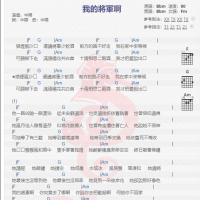 半阳《我的将军啊》吉他谱分享