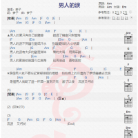 麦子《男人的泪》吉他谱分享