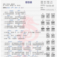 李友廷《想怎样》吉他谱分享