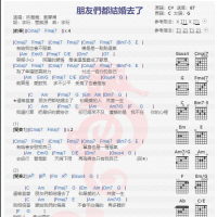 林宥嘉《朋友们都结婚去了》吉他谱分享