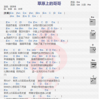 琪琪格《草原上的哥哥》吉他谱分享