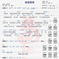 解伟苓《放逐爱情》吉他谱分享