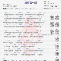 程小小《没有在一起》吉他谱分享