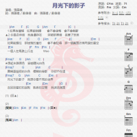 张语哝 《月光下的影子》吉他谱分享