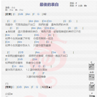 小山《最后的表白》吉他谱分享
