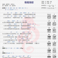 刘辰希、曲肖冰《专属情歌》吉他谱分享