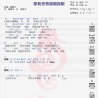 卢广仲《陪我去青康藏高原》吉他谱分享