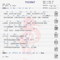 徐乃麟《7533967》吉他谱分享