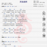 龙千玉、曹西平《天生自然》吉他谱分享