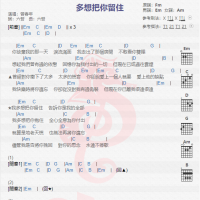 曾春年《多想把你留住》吉他谱分享