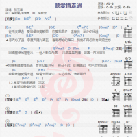 张玉华《听爱情走过》吉他谱分享